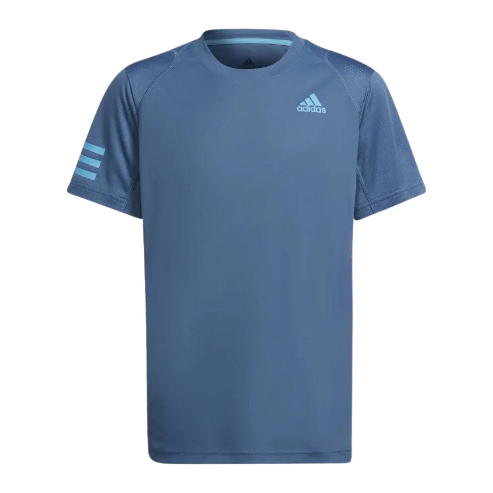 Billede af Adidas Boys Club 3-Stripe T-shirt Altered Blue/Sky Rush